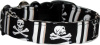 Black White Pirates Skulls Handmade Dog Collar